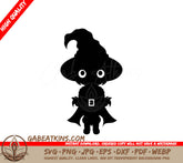 Cute Halloween SVG Bundle Witch, Bat, Ghost, Gnome SVG